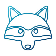 Obraz premium Racoon animal cartoon icon vector illustration graphic design