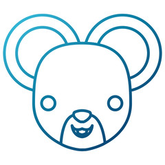 Mouse animal cartoon icon vector illustration graphic design