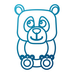 bear cartoon animal icon vector illustration graphic design