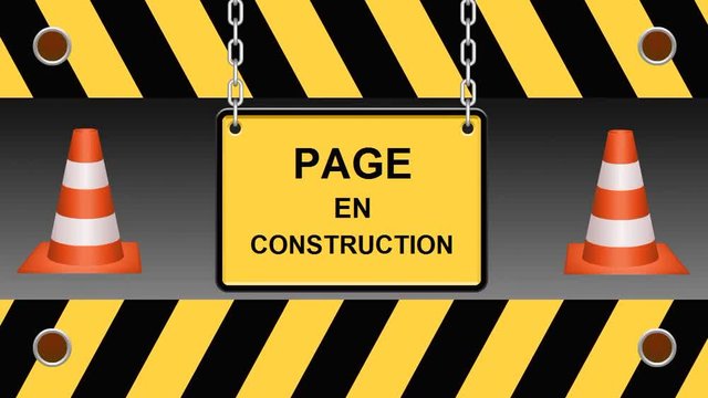 Vid&eacute;o. Page en construction