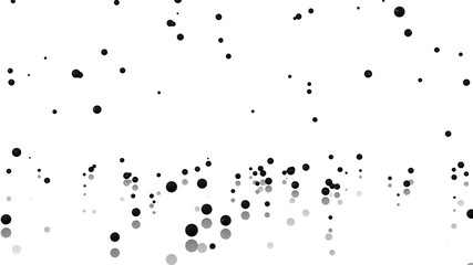 Many Squash balls raining with a reflecting floor