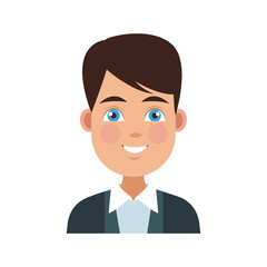 Young man cartoon icon vector illustration graphic design