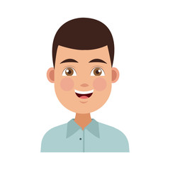 Young man cartoon icon vector illustration graphic design