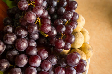 The Grape seedless  fresh fruit image close up