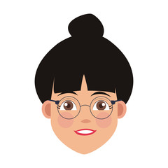Young woman cartoon icon vector illustration graphic design