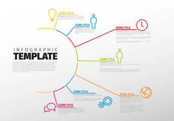 Obraz premium Vector multipurpose Infographic template