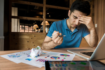 man having worries.