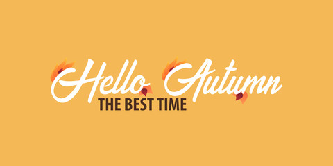 Autumn Background with leaves for shopping sale or promo poster and frame leaflet or web banner. Vector illustration template.