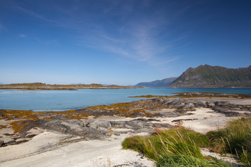 On the coast in Gimsoysand, Norway