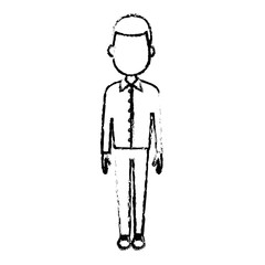 Young man cartoon icon vector illustration graphic design