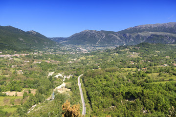 mountain valley in matese park