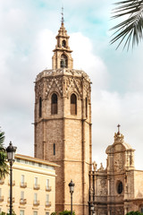 Fototapeta na wymiar Torre del Micalet, o Miguelete bell tower, in Valencia, Spain