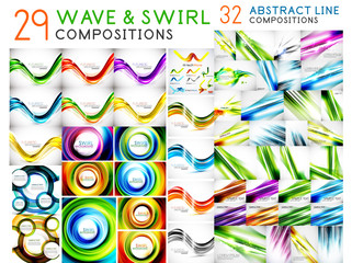 Mega collection of swirls and waves