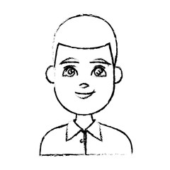 Young man cartoon icon vector illustration graphic design