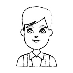 Young man cartoon icon vector illustration graphic design