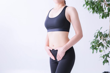 スポーツウェアの美しい女性
