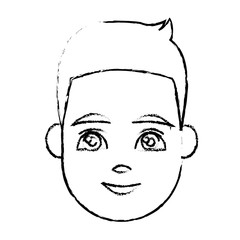 Young man cartoon icon vector illustration graphic design