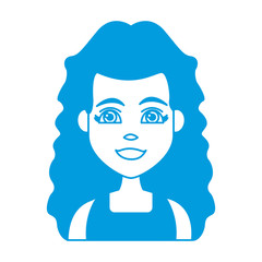Young woman cartoon icon vector illustration graphic design