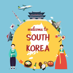 Welcome to South Korea with landmarks and tradition