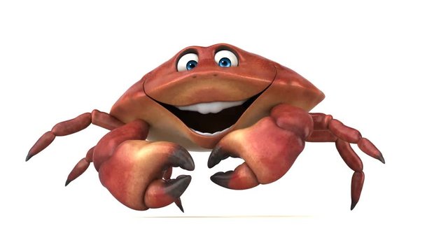 Fun crab walking - 3D Animation