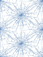 Broken glass. Vector drawing