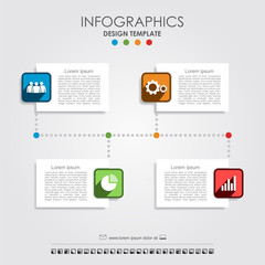 Infographic template. Can be used for workflow layout, diagram, business step options, banner, web design.