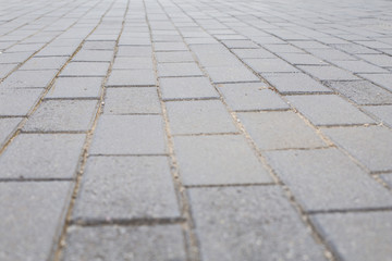 Textura de ladrillos de la calle