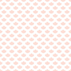 Seamless geometric pattern with abstract pink flower ornament. Vector Illustration