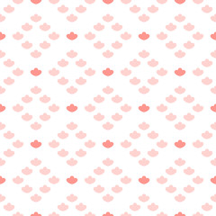 Seamless geometric pattern with abstract flower ornament. Vector Illustration