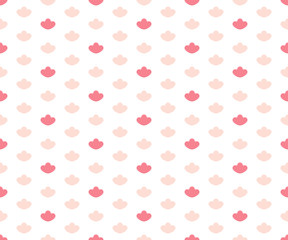 Seamless geometric pattern with abstract flower ornament. Vector Illustration