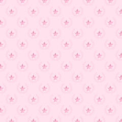 Star and laurel wreath pattern background