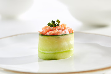 Exquisite Asian menu in the restaurant