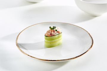 Exquisite Asian menu in the restaurant