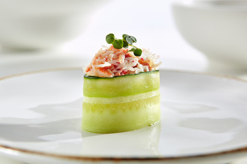 Exquisite Asian menu in the restaurant