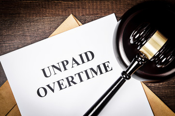 Unpaid Overtime title On Legal Documents.