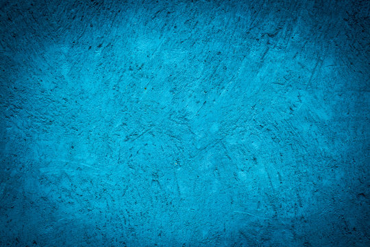 blue rough cement wall