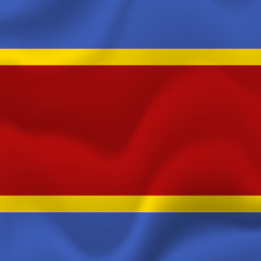 Swaziland waving flag. Vector illustration.