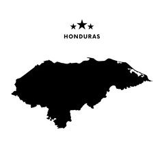 Honduras map. Vector illustration.