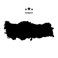 Turkey map. Vector illustration.