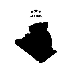 Algeria map. Vector illustration.