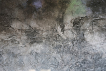 Obraz na płótnie Canvas cement concrete gray mortar wall rough grunge crack surface texture background
