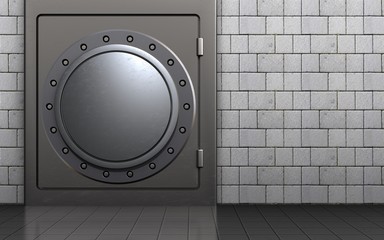 3d safe vault door blank template
