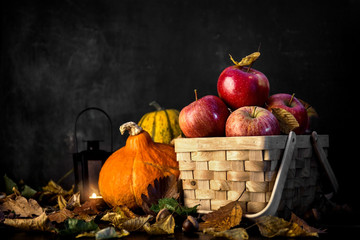 Background of autumnal harvest