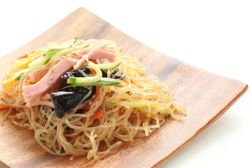 asian cuisine, glass noodle salad