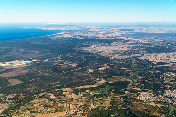 Satellite View Of Planet Earth Horizon