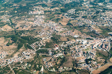 Satellite View Of Small City