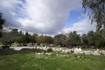 Hellenic Temple of Hephaestus in Athens, Greece