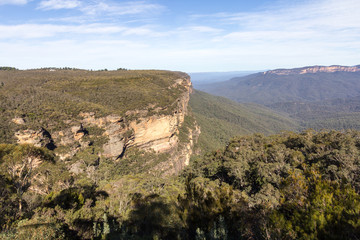 Fototapeta na wymiar View of the Blue Mountains, New South Wales, Australia