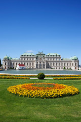 Upper Belvedere Palace and Garden in Vienna, Austria - obrazy, fototapety, plakaty