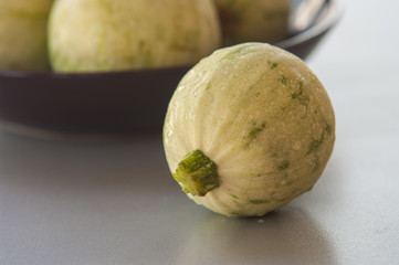 Fresh zuchini in closeup